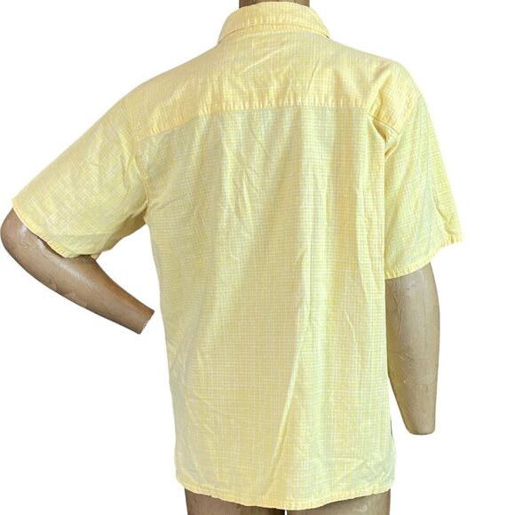Bobbie Brooks Cotton Short Sleeve Embroidered Button-Front Shirt XL Yellow 192N - Picture 4 of 8